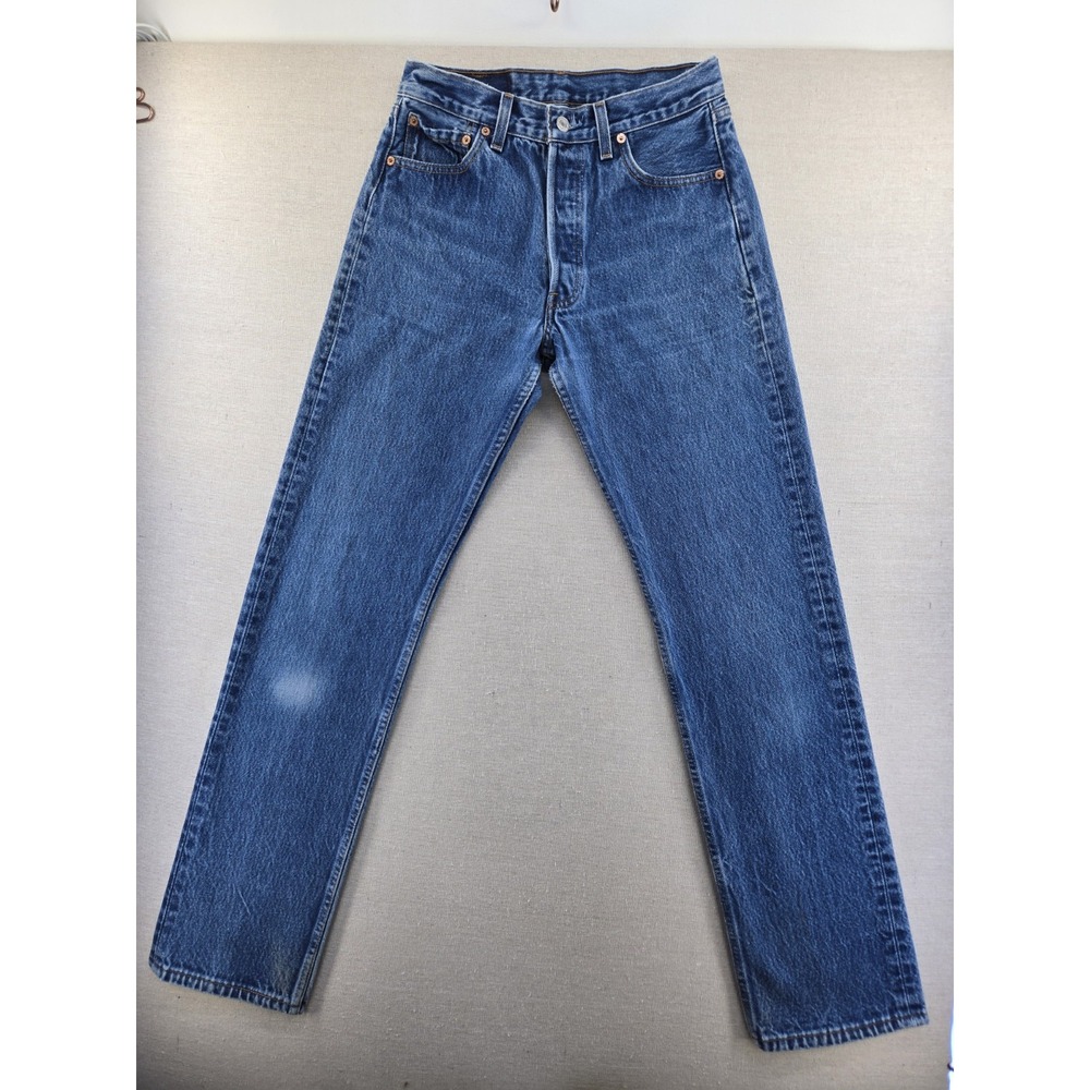 Vintage 90s Levis 501xx Made USA Jeans 31x36 Fits 28.5x33" Button Fly Blue Denim